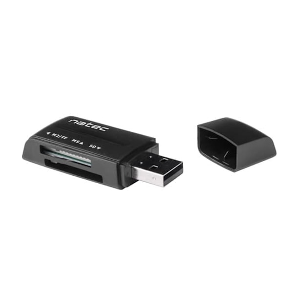 Natec memory card reader Mini ANT 3, black