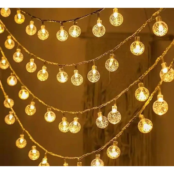 RoGer Bulb String Lights 100 LED Warm-White 10m