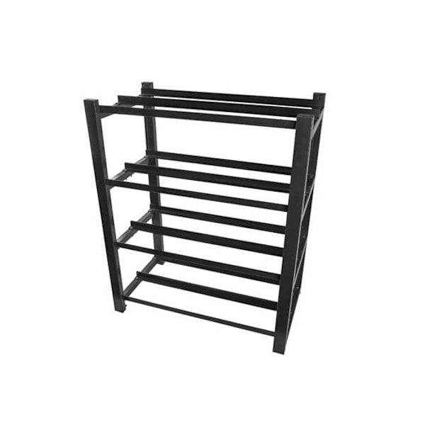 Battery frame for UPS 830x454 2 rows 4 levels 8 shelves black flat pack