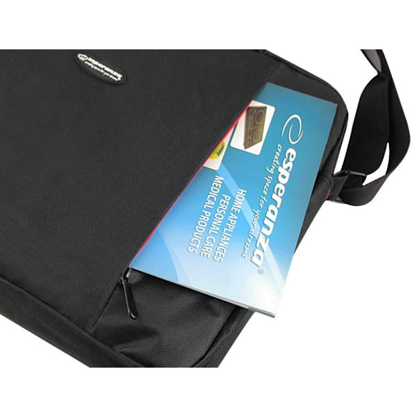 Esperanza SALERNO 39.6 cm (15.6") Toploader bag Black, Red