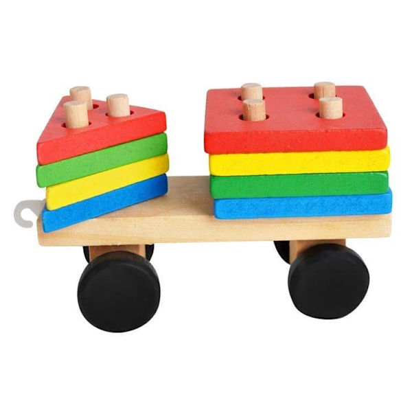 RoGer Wooden Educational Train Sorter Bricks