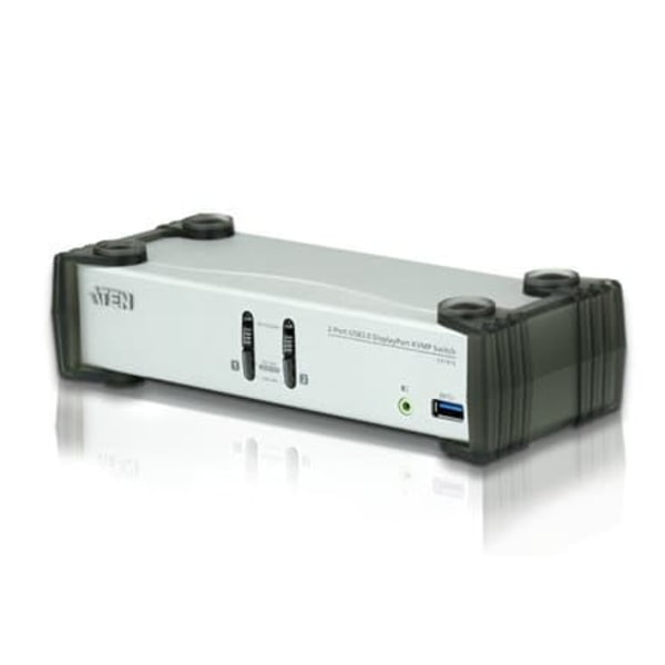 Aten CS1912 2-Port USB 3.0 DisplayPort KVMP™ Switch (Cables included) | Aten | 2-Port USB 3.0 DisplayPort KVMP Switch (Cables included) | CS1912 Sort, Grå