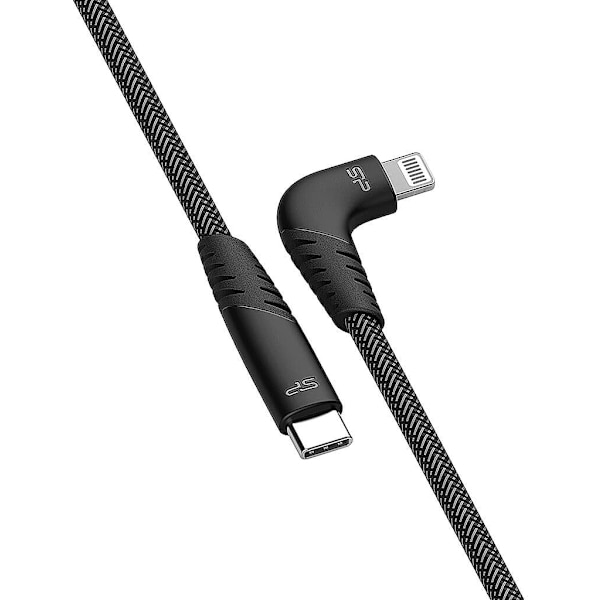 Silicon Power cable USB-C - Lightning Boost Link Nylon 1m, gray (LK50CL)