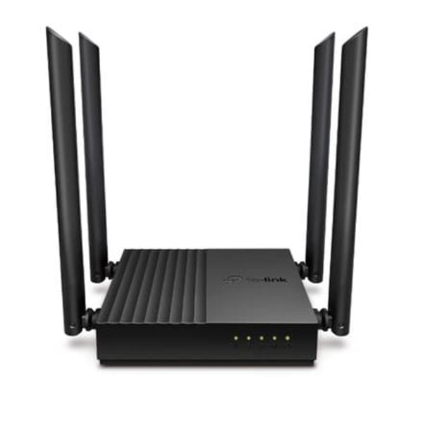 TP-Link ARCHER A64 wireless router Gigabit Ethernet Dual-band (2.4 GHz / 5 GHz) Black Sort