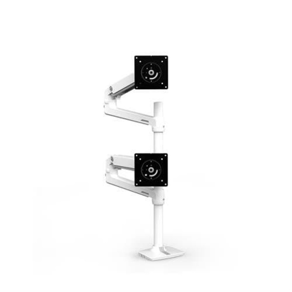 LX DUAL STACKING ARM/TALL POLE BWT. Hvit