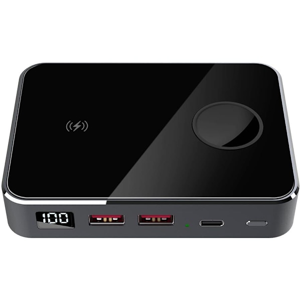 Prestigio Graphene PD Watch Edition, fast charging powerbank, 10000 mAh, 2*USB3.0 QC, 1*Type-C PD, wireless charger 10W, Apple Watch wireless charger