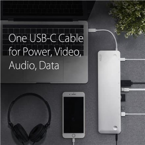Aten USB-C Multiport Dock with Power Pass-Through | Aten | USB-C | USB-C Multiport Dock with Power Pass-Through