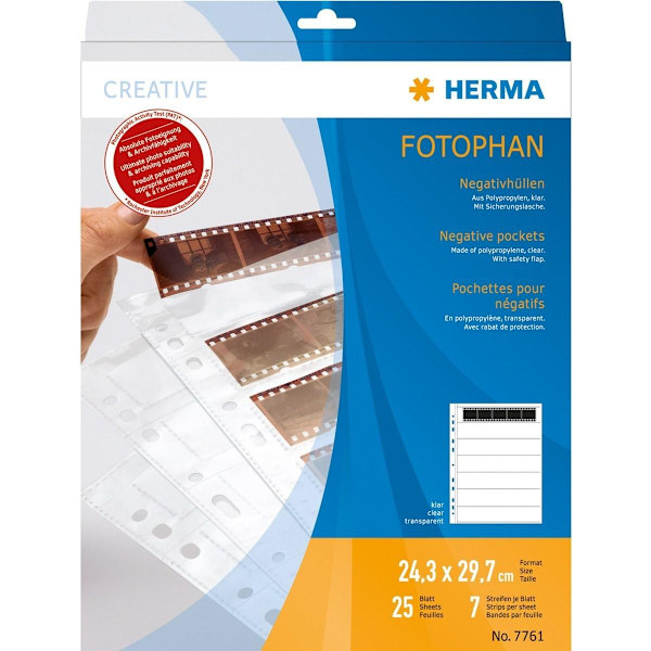 Herma negative sleeve 5 PP CL 25 sheets (7761)