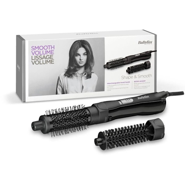 BaByliss Shape & Smooth Straightening brush Warm Black 800 W 78.7" (2 m)