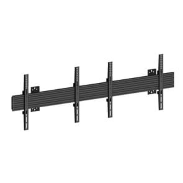 Multibrackets M Wallmount Pro MBW2U Fixed Black | VESA 100x100-600x400 | Max 30kg | Black