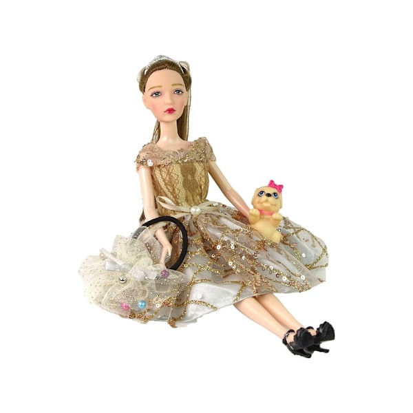 Doll For Children Emily With Dog Long Hair