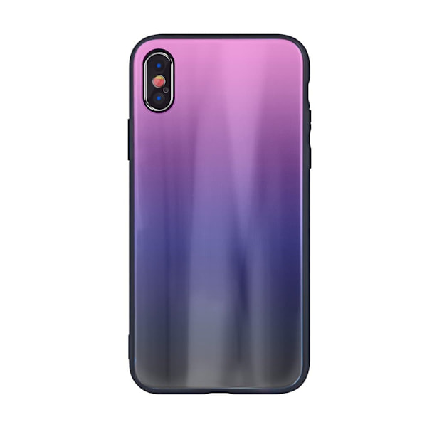 Mocco Aurora Glass Silicone Back Case for Apple iPhone 6 Plus / 6S Plus Pink - Black