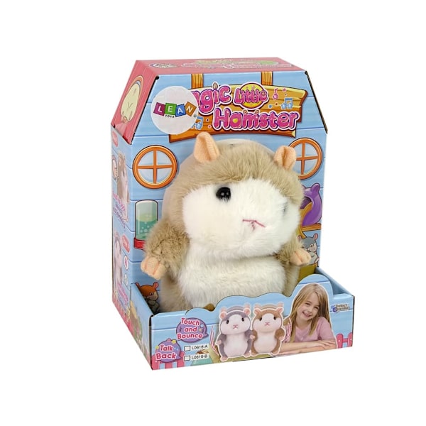 Interactive Talking Hamster Brown Plush Repeating Words