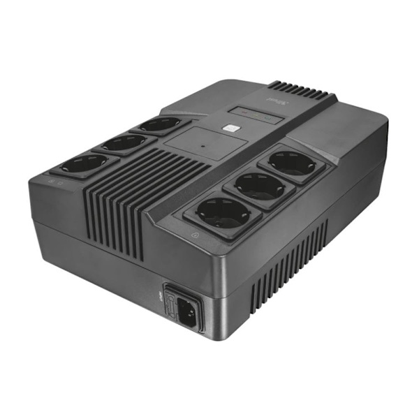 MAXXON POWERSTRIP UPS 800VA "VX23326" (timbru verde 11 lei) Sort