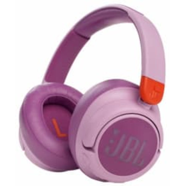 JBL JR460NC Bluetooth Wireless On-Ear Headphones for Kids with Noise Cancellation, Pink EU