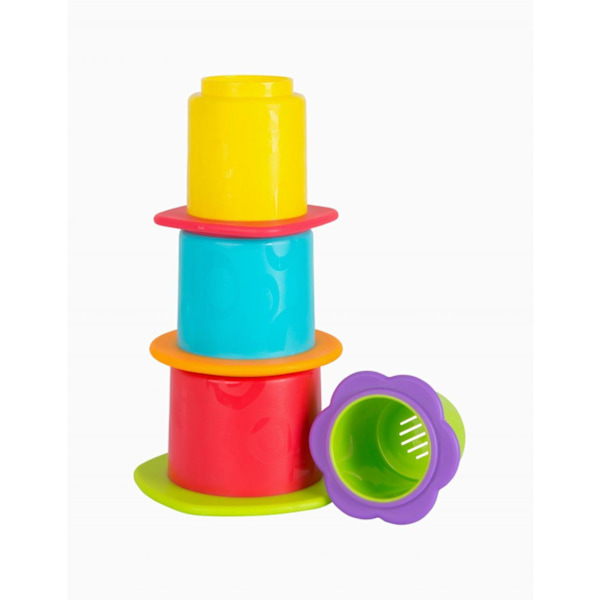 PLAYGRO bath toy Chewy Stack and Nest Cups, 187253