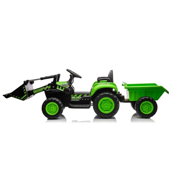 Rechargeable tractor with bucket BW-X002A Green