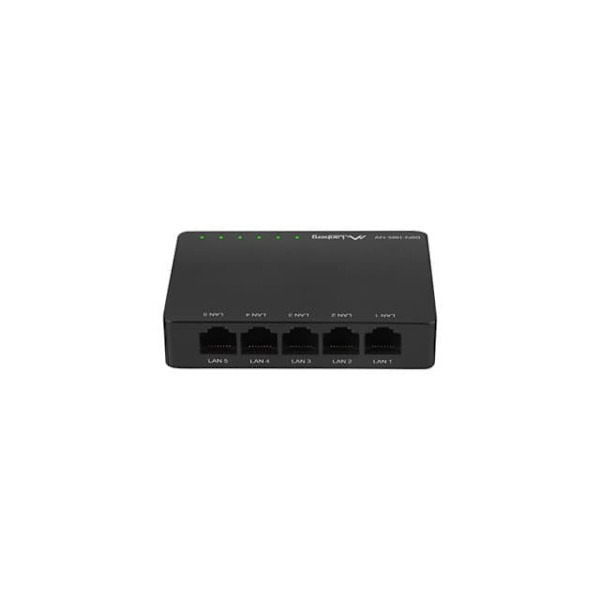 LANBERG SWITCH DSP2-1005-12V  (5-PORT, 12V, 1GB/S)
