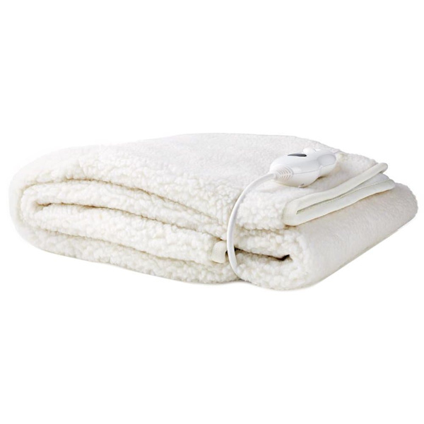Nedis 1 Person, 150 x 80 cm, 3 Heat Settings, Washable, Overheating protection, Polyester / Synthetic, White