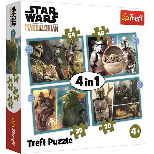 Puzzle - "4in1" - Mandalorian Trefl 34397