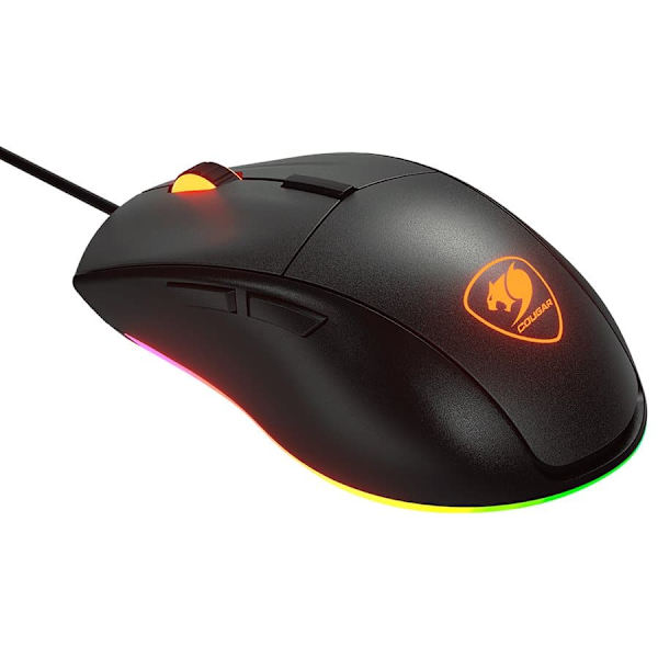 COUGAR Minos EX, Gaming Mouse, PAW3309 Optical gaming sensor, RGB Lightning, 6400 DPI, 1000Hz Poling rate, 20M gaming switches, 1.8m Cable length, 89g
