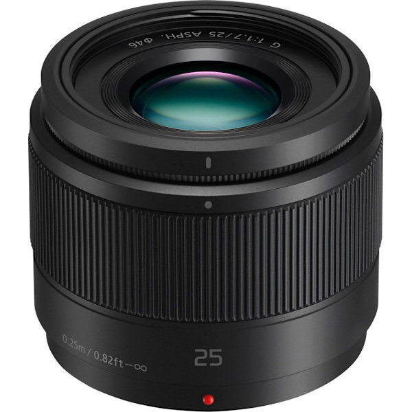 Panasonic Lumix G 25mm f/1.7 ASPH. lens Sort
