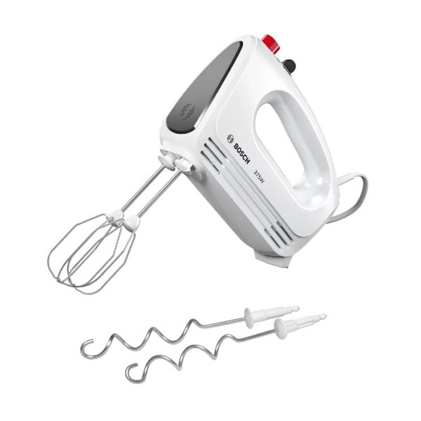 Bosch | Hand Mixer | MFQ22100 CleverMixx | Hand Mixer | 375 W | Number of speeds 4 | Turbo mode | White/Dark Grey