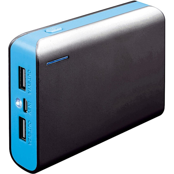 Platinet power bank 6000mAh + torch, blue (PMPB6BBL)