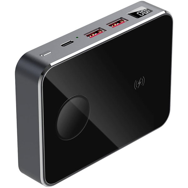 Prestigio Graphene PD Watch Edition, fast charging powerbank, 10000 mAh, 2*USB3.0 QC, 1*Type-C PD, wireless charger 10W, Apple Watch wireless charger