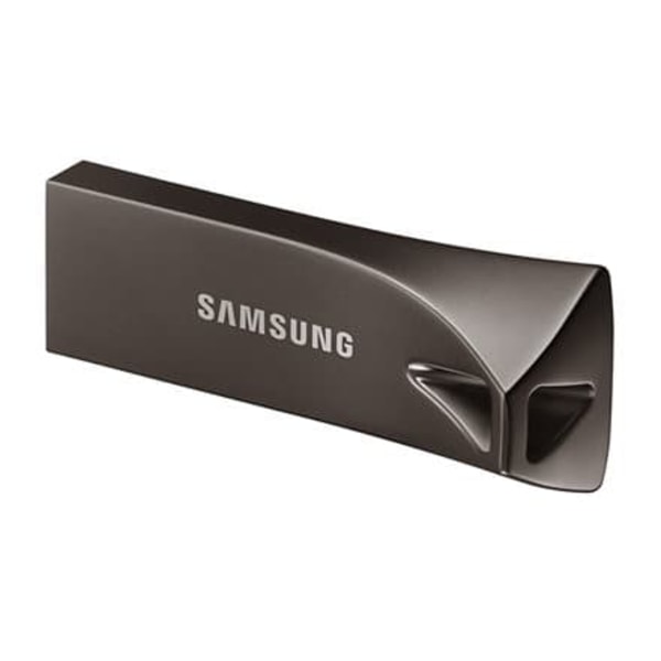 SAMSUNG BAR Plus USB flash drive Type-A 64GB 300 MB/s read 110 MB/s write resistant USB 3.1 Titan Gray with key ring