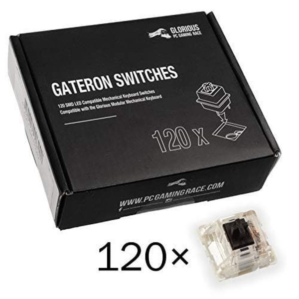 Glorious PC Gaming Race Gateron Black Switches - Linear Silent
