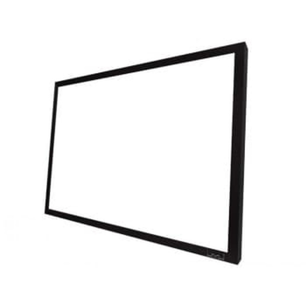 Multibrackets Framed Projection Screen 108"" Matte White (Tensioned) 16:9 Black borders 240cm x 135cm Sort, Hvid