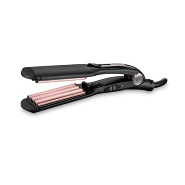 BaByliss The Crimper Texturizing iron Warm Black, Pink 70.9" (1.8 m) Sort, Lyserød
