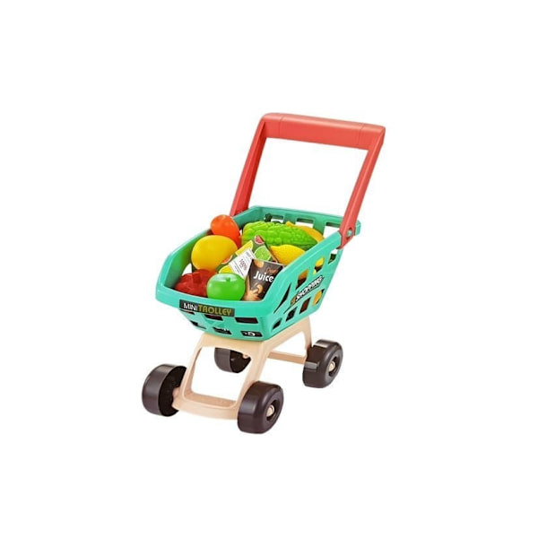 Supermarket Set. Shopping Cart. Scale. Card Reader. Scanner