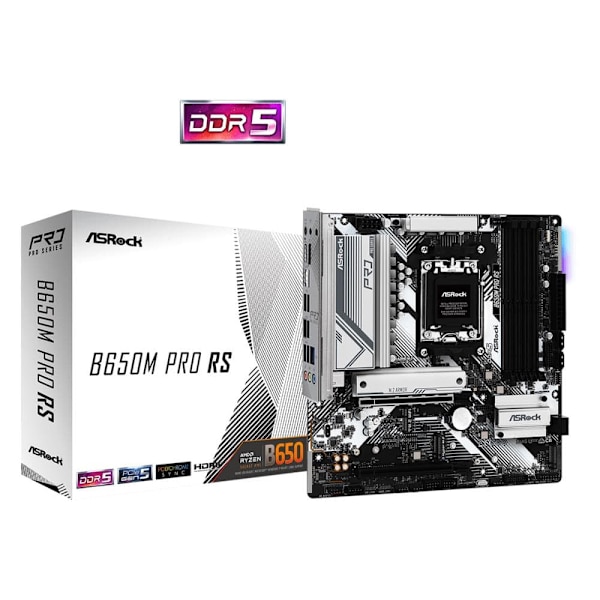 ASROCK B650M PRO RS AM5 mATX 4x DDR5 2.5G LAN