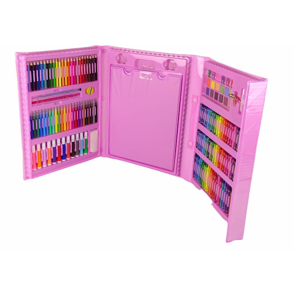 Artistic Set Pink Suitcase 208 Elements