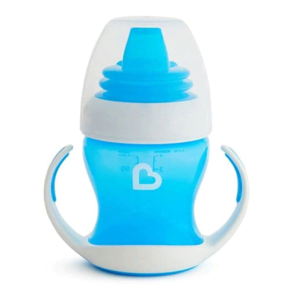MUNCHKIN Gentle Transition Trainer Cup, 4m+, 118ml, blue, 01254901WWW