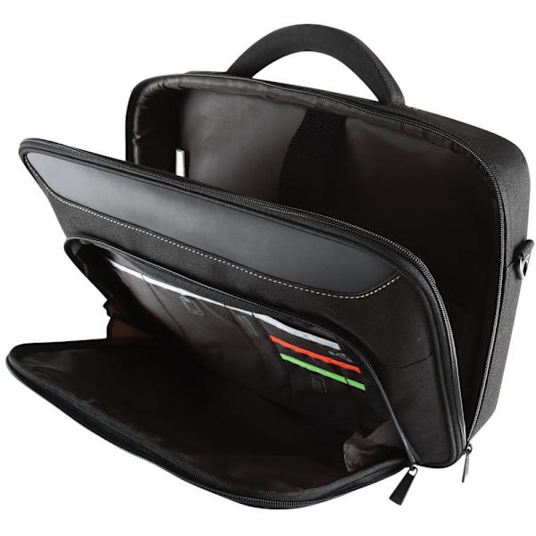 Targus | Classic | Fits up to size 14 " | Messenger - Briefcase | Black/Red | Shoulder strap