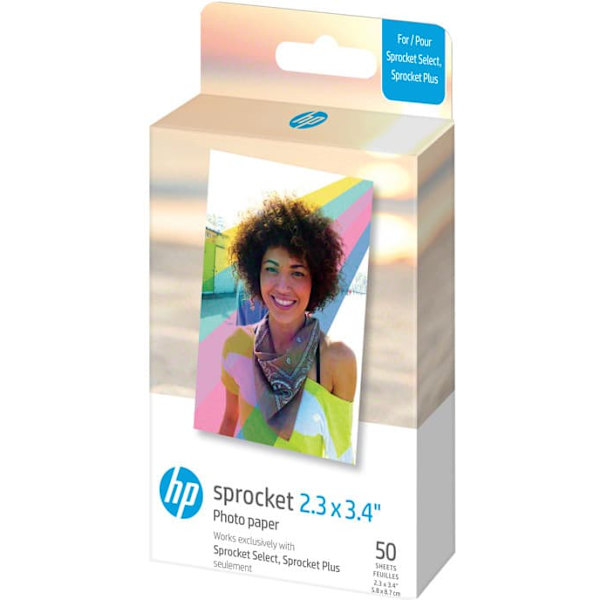 HP photo paper Sprocket Select Zink 5.8x8.6cm 50 sheets