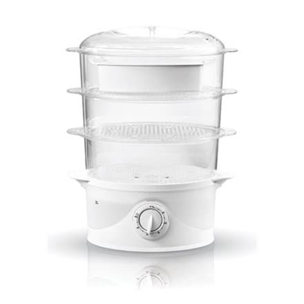 Adler AD 633 steam cooker 3 basket(s) White Freestanding 800 W