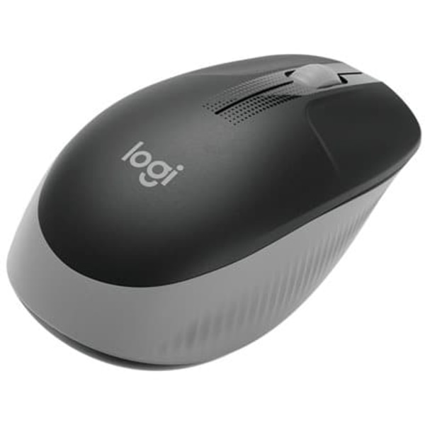 Logitech M190 mouse RF Wireless Optical 1000 DPI Ambidextrous Sort, Grå