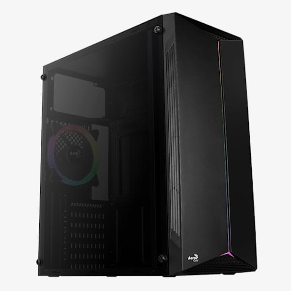 Aerocool Split Midi Tower Black Sort