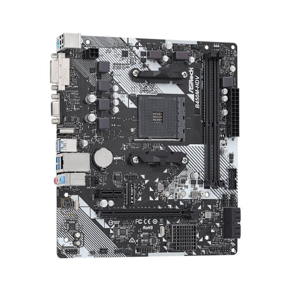Asrock B450M-HDV R4.0 AMD B450 Socket AM4 micro ATX
