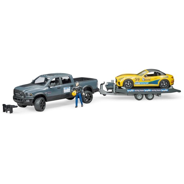 BRUDER RAM 2500 Power Wagon with Trailer, 02504