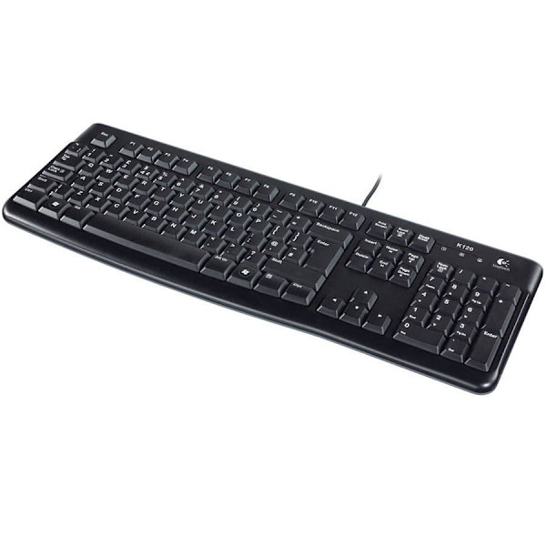 LOGITECH K120 Corded Keyboard black USB CZE-SKY QWERTZ