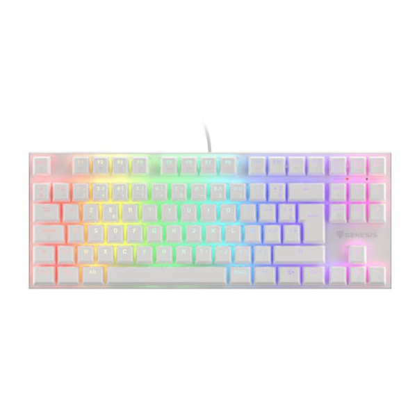 GAMING KEYBOARD GENESIS THOR 303 TKL FR RGB BACKLIGHT MECHANICAL BROWN WHITE HOT SWAP