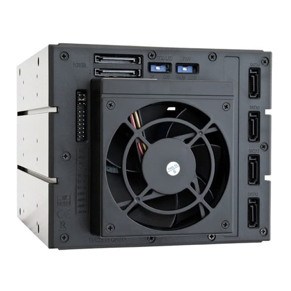 CHIEFTEC backplane do 5,25" na 4x SATA/SAS HDDs/SDDs (3,5" or 2,5")