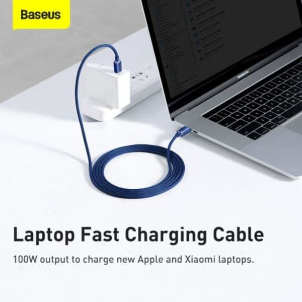 Baseus Type-C - Type-C Crystal Shine series fast charging data cable 100W 2m Blue (CAJY000703)