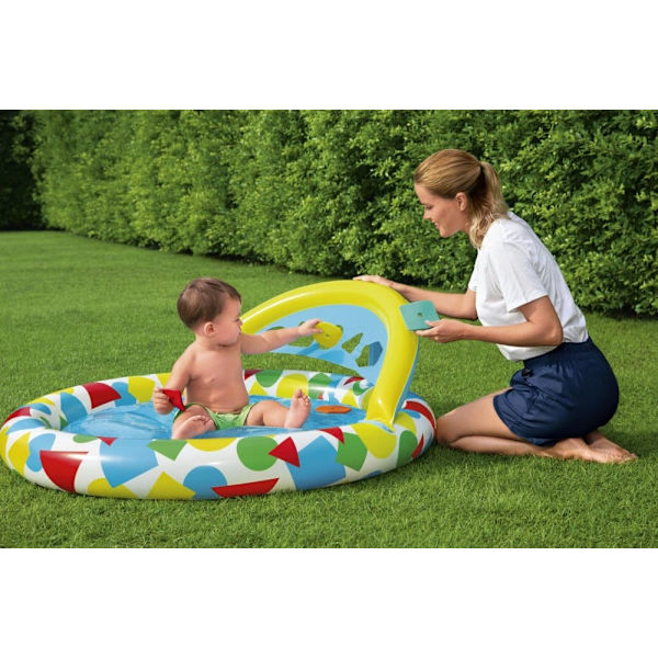 BESTWAY Splash & Learn Kiddie Pool, 1.20m x 1.17m x 46cm, 52378