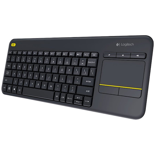 K400+ WRLS TOUCH KEYBOARD - FRA Sort